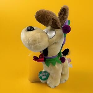 Dakin Party Time Jester Odie Plush Stuff Animal Garfield '80s Vtg Squeeze